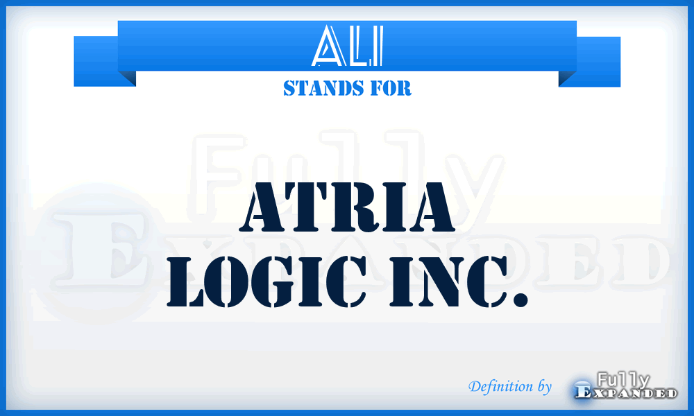 ALI - Atria Logic Inc.