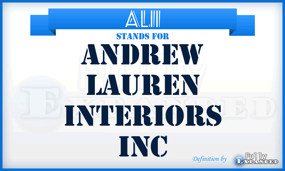 ALII - Andrew Lauren Interiors Inc