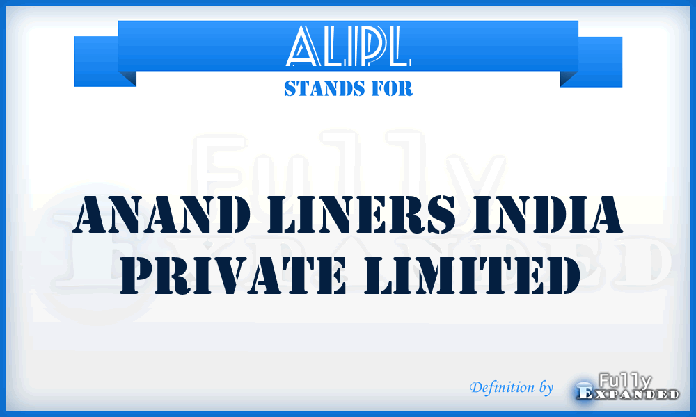 ALIPL - Anand Liners India Private Limited