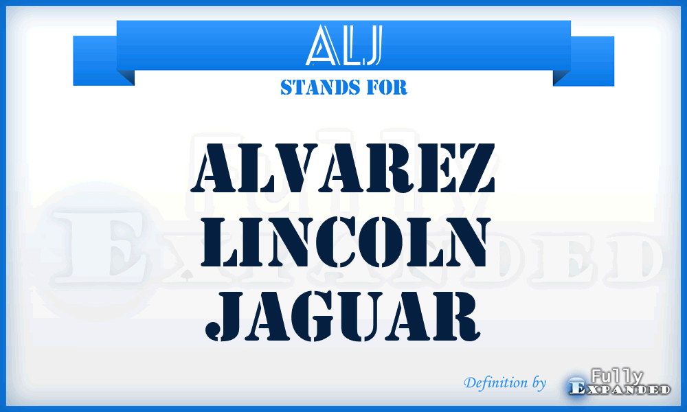ALJ - Alvarez Lincoln Jaguar