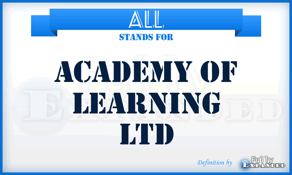 ALL - Academy of Learning Ltd