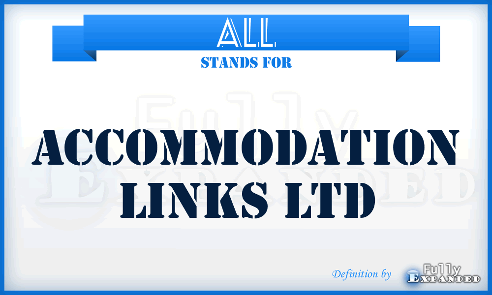 ALL - Accommodation Links Ltd