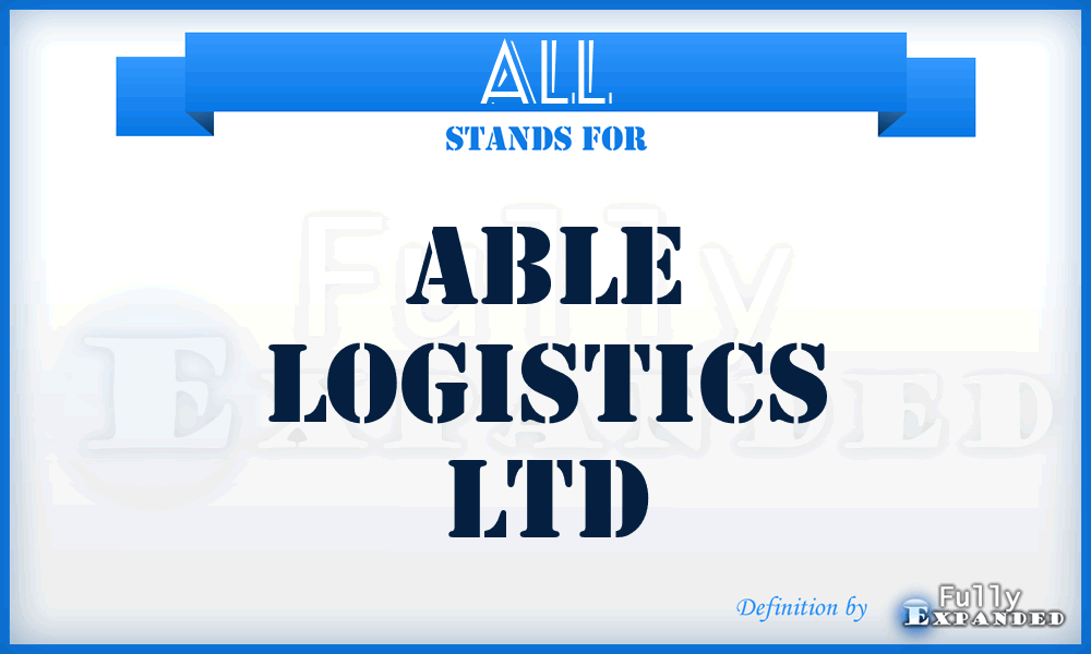 ALL - Able Logistics Ltd