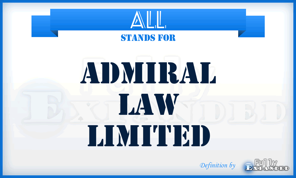 ALL - Admiral Law Limited