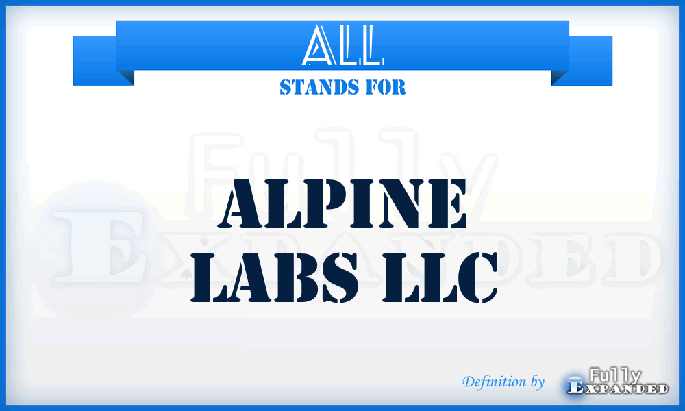 ALL - Alpine Labs LLC