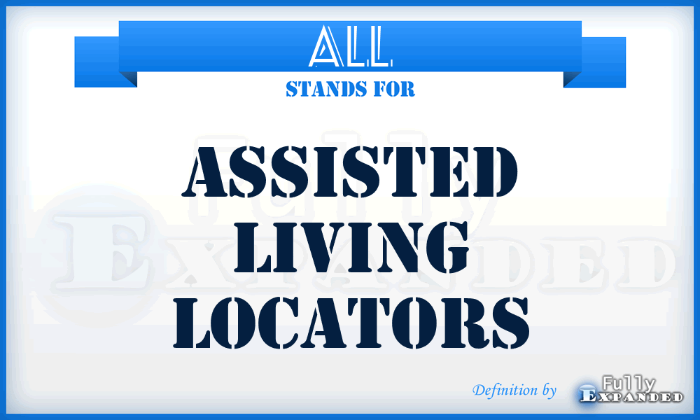 ALL - Assisted Living Locators