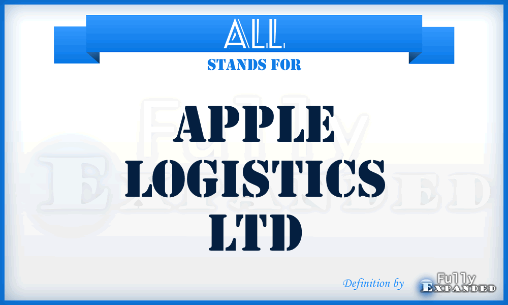 ALL - Apple Logistics Ltd