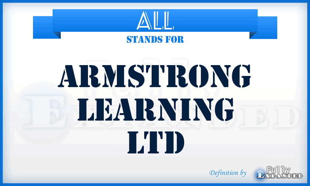 ALL - Armstrong Learning Ltd