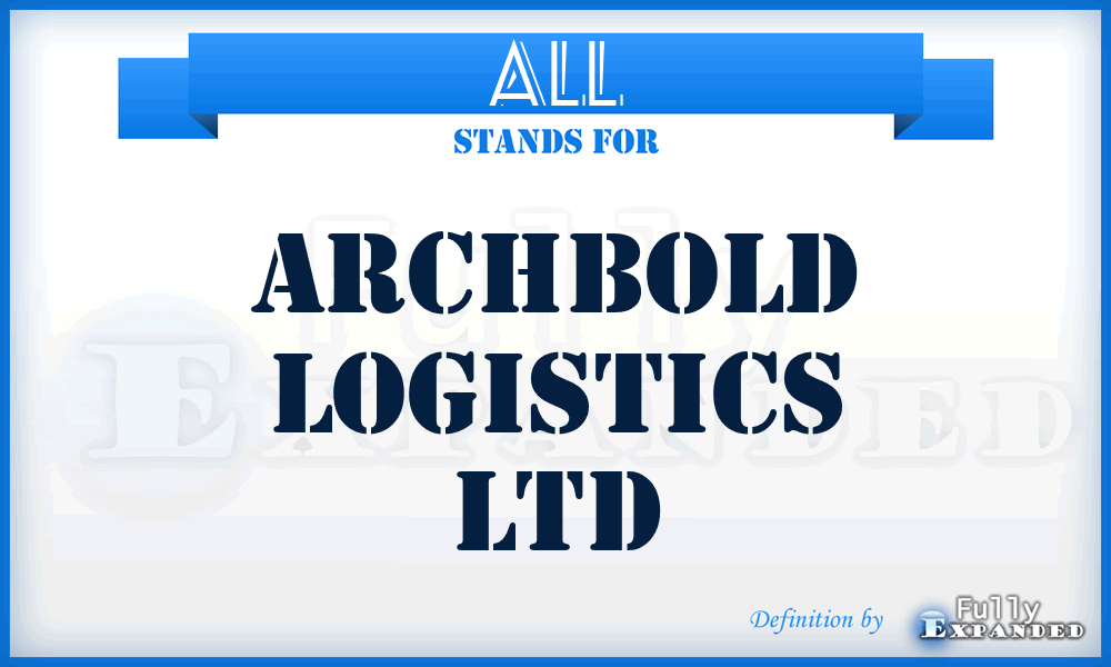 ALL - Archbold Logistics Ltd