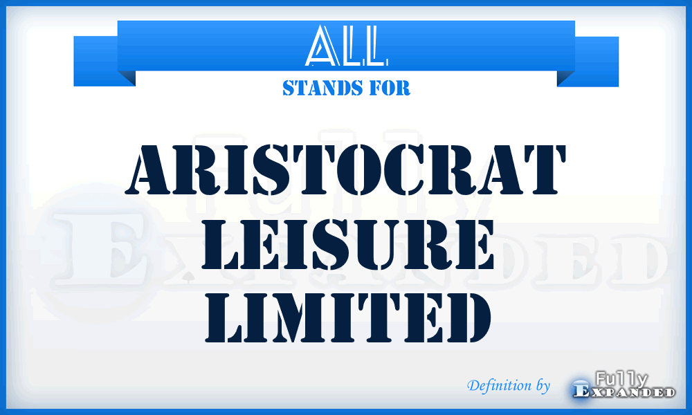 ALL - Aristocrat Leisure Limited