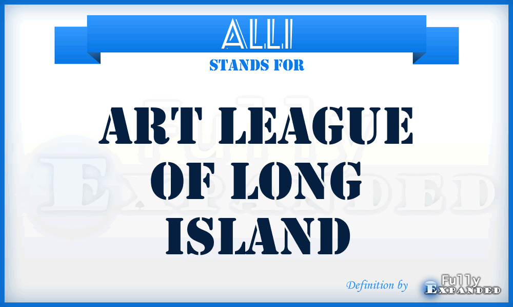 ALLI - Art League of Long Island