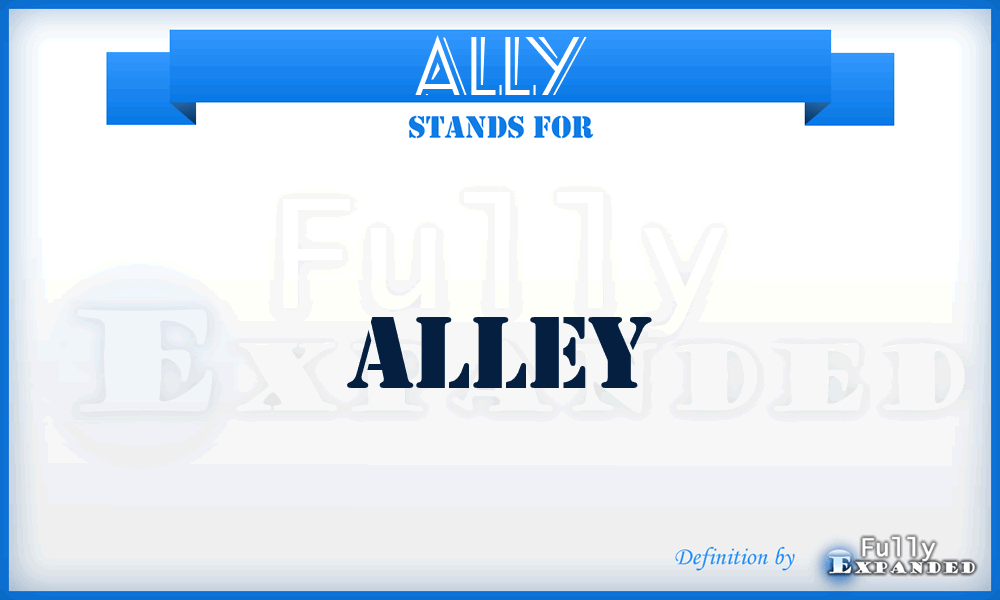 ALLY - Alley
