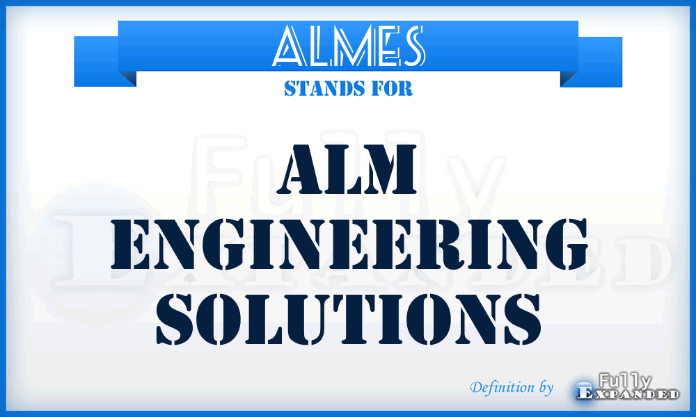 ALMES - ALM Engineering Solutions