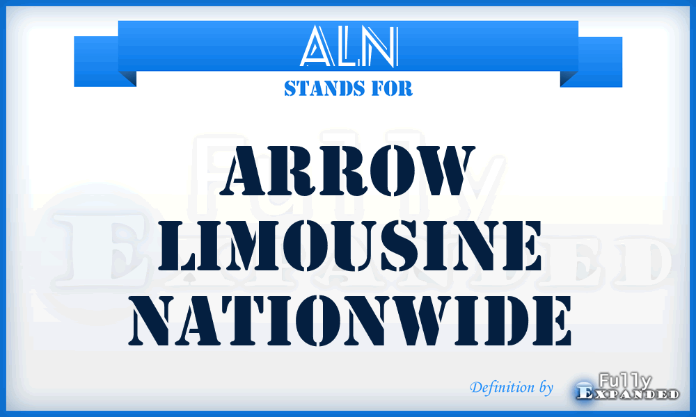 ALN - Arrow Limousine Nationwide