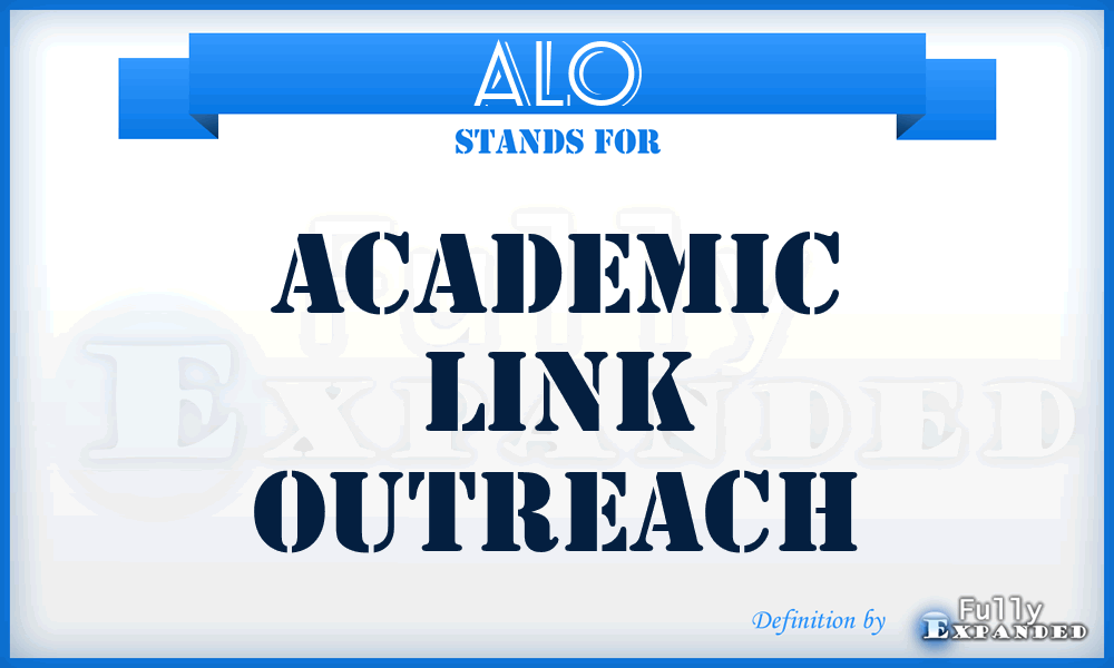 ALO - Academic Link Outreach