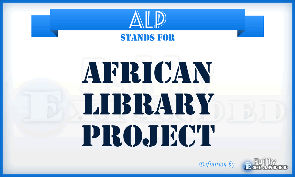 ALP - African Library Project