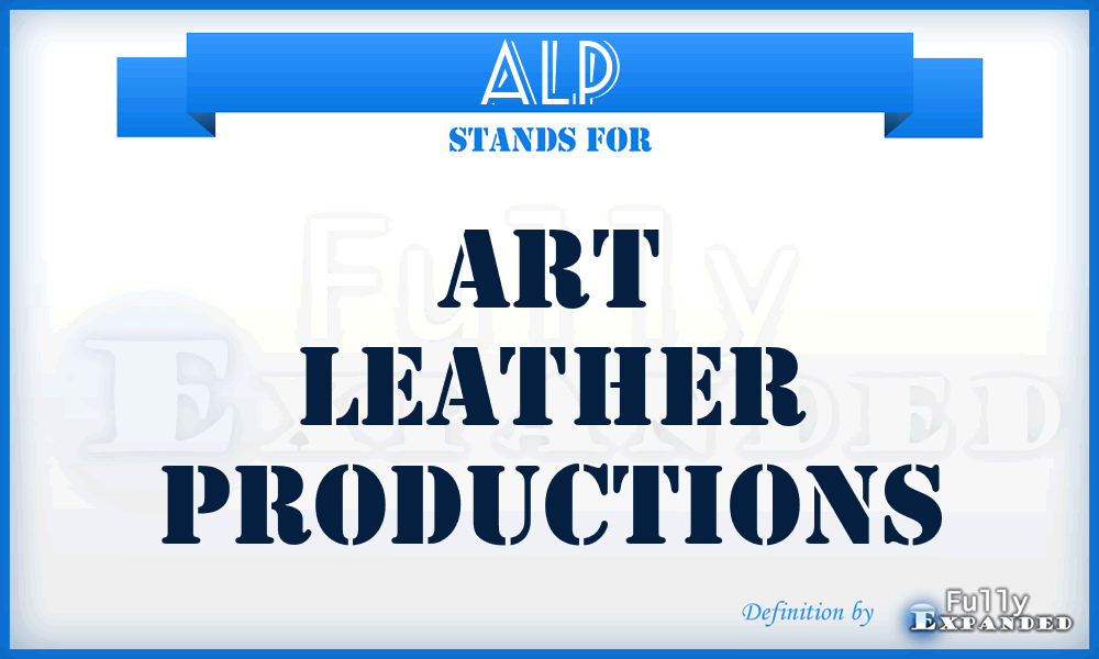 ALP - Art Leather Productions