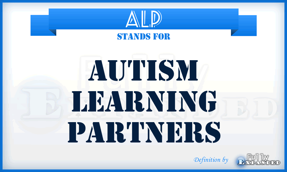 ALP - Autism Learning Partners