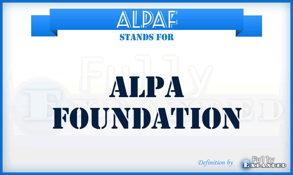 ALPAF - ALPA Foundation