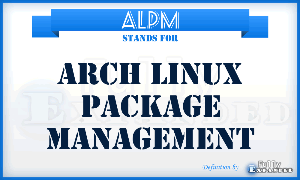 ALPM - Arch Linux Package Management