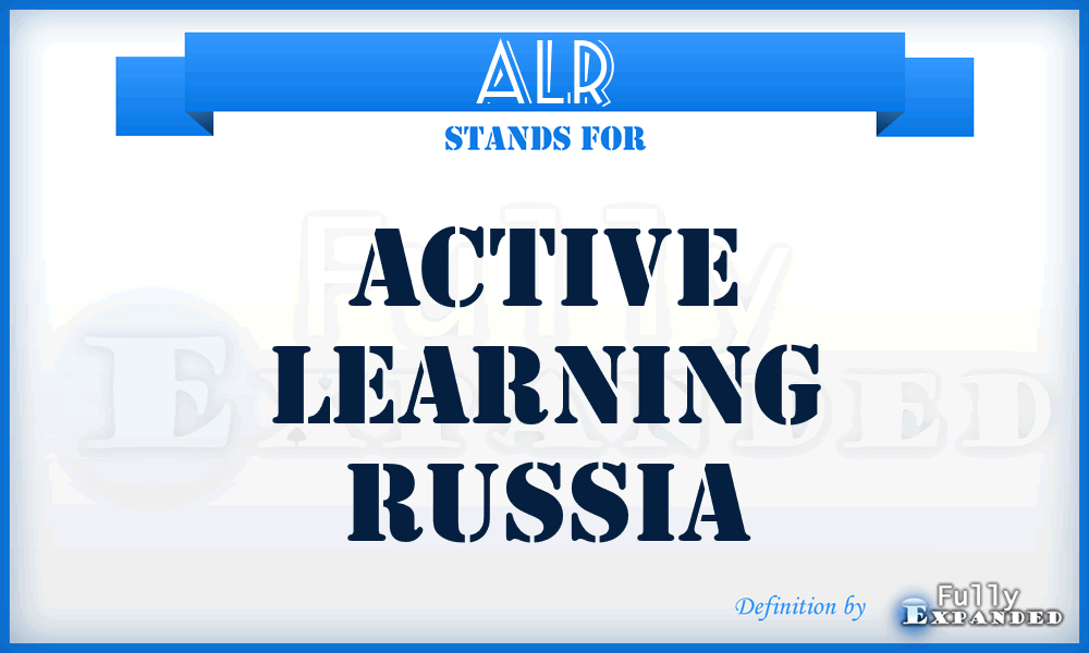 ALR - Active Learning Russia