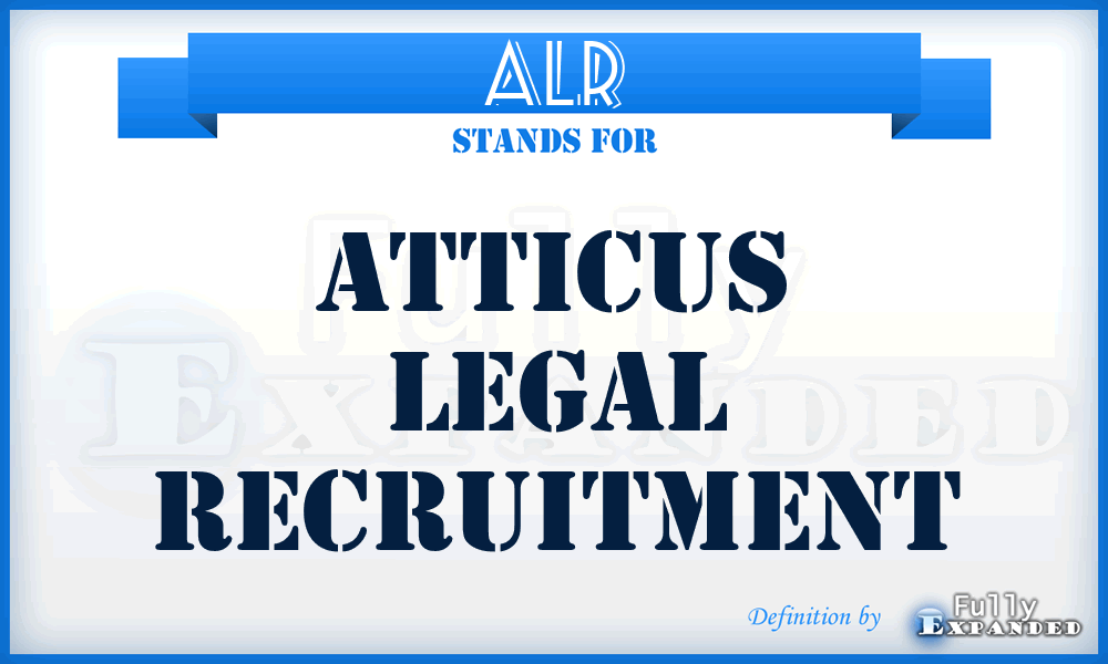 ALR - Atticus Legal Recruitment
