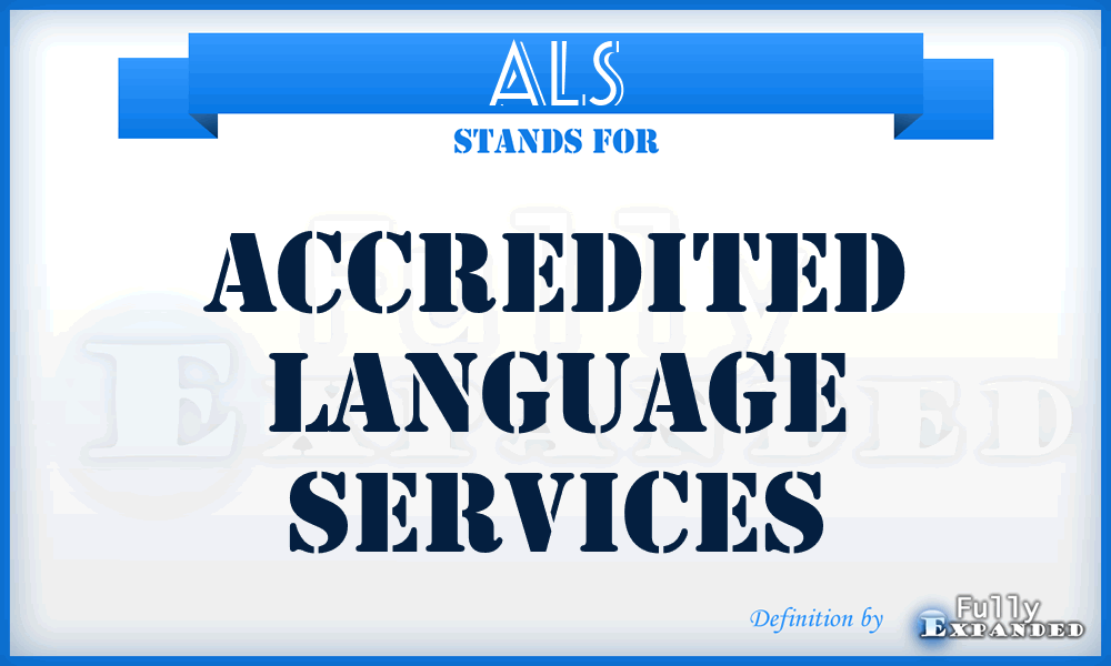 ALS - Accredited Language Services