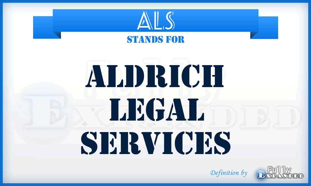 ALS - Aldrich Legal Services