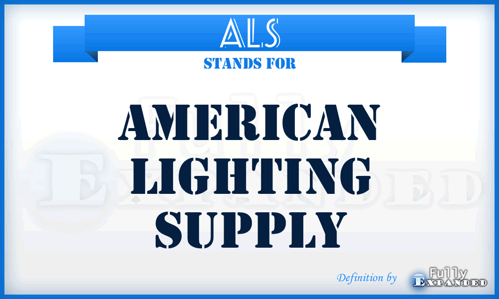 ALS - American Lighting Supply