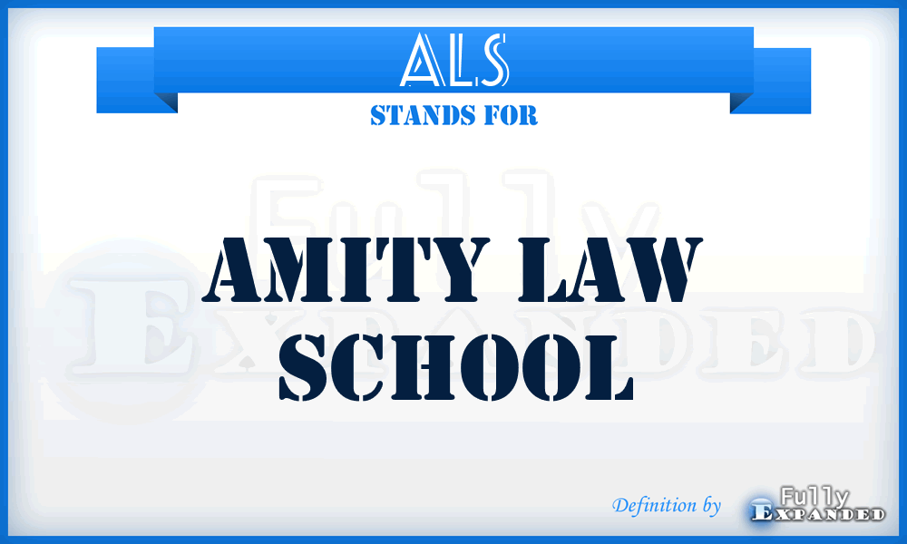 ALS - Amity Law School