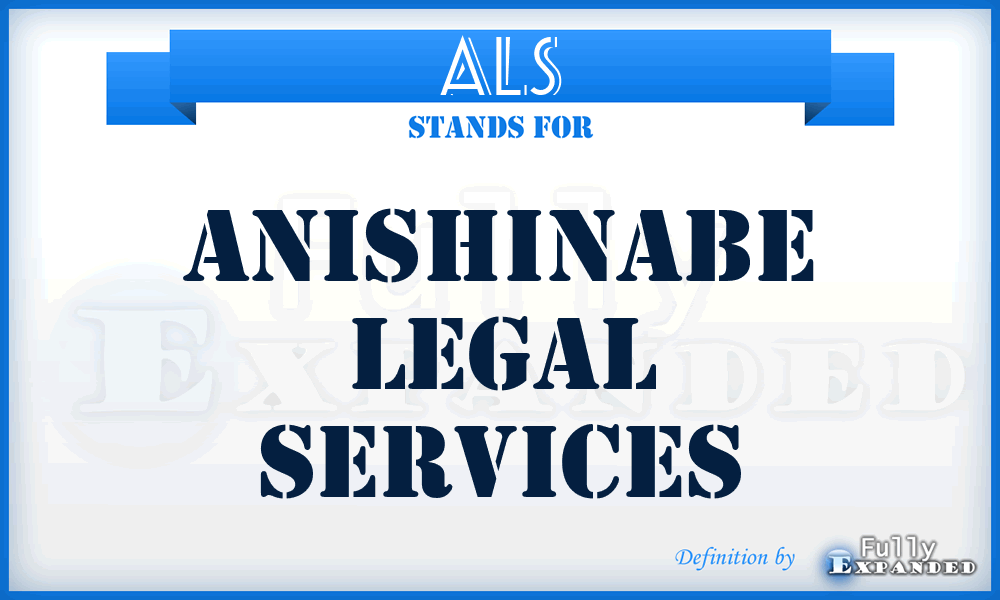 ALS - Anishinabe Legal Services