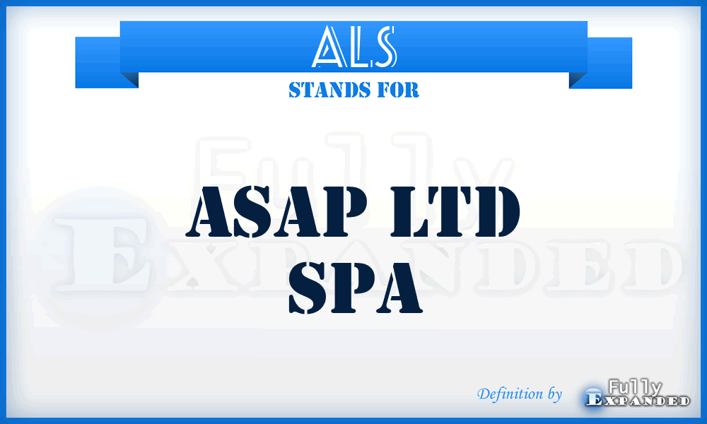 ALS - Asap Ltd Spa