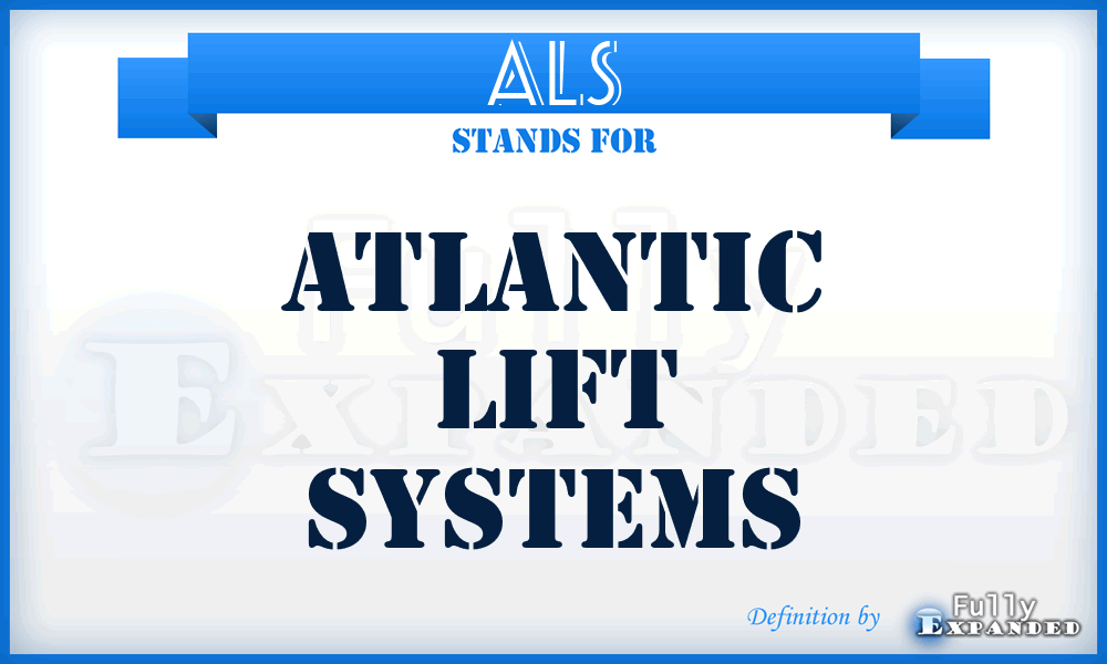 ALS - Atlantic Lift Systems