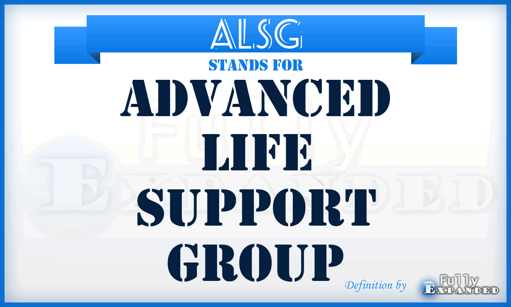 ALSG - Advanced Life Support Group