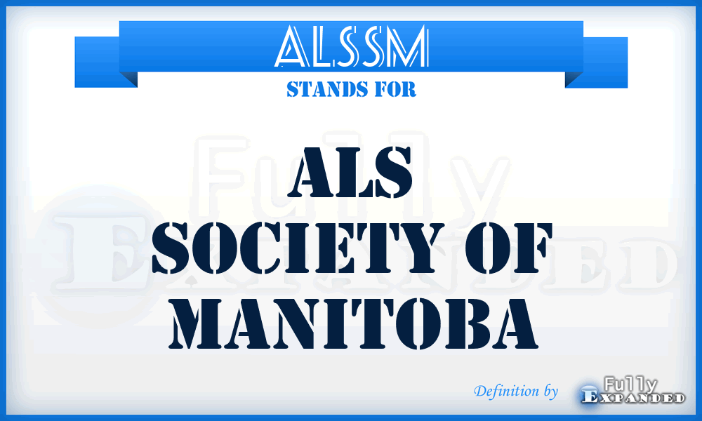 ALSSM - ALS Society of Manitoba