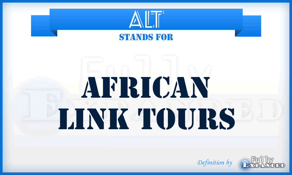 ALT - African Link Tours