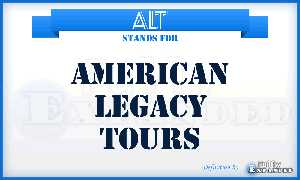 ALT - American Legacy Tours