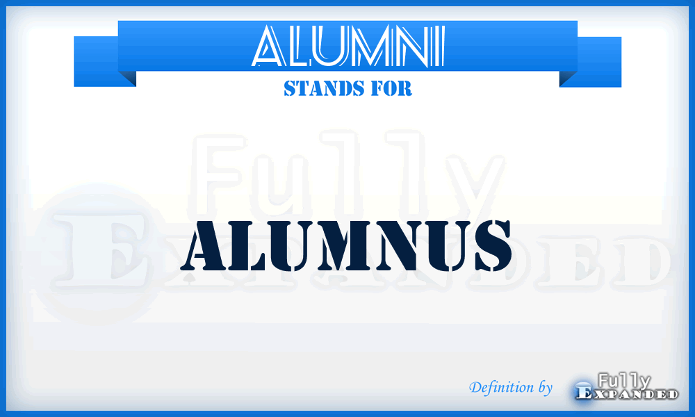 ALUMNI - Alumnus