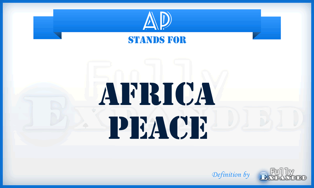 AP - Africa Peace