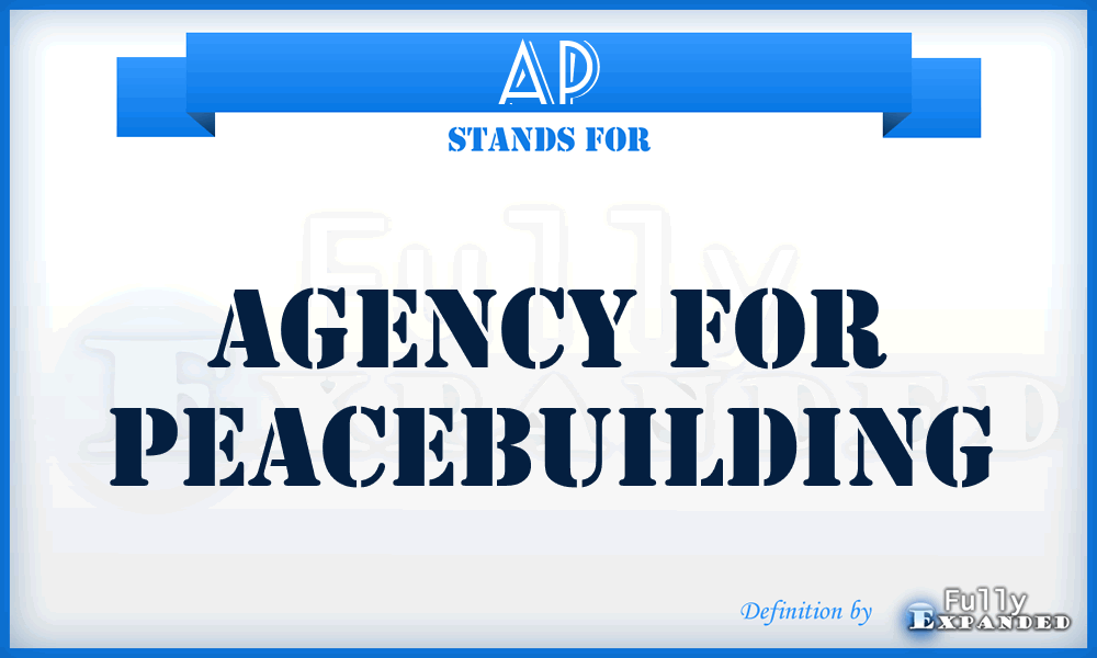 AP - Agency for Peacebuilding