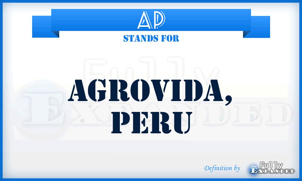 AP - Agrovida, Peru