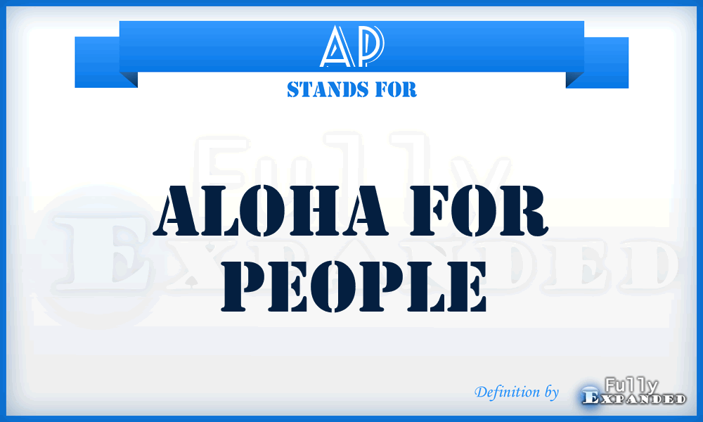 AP - Aloha for People