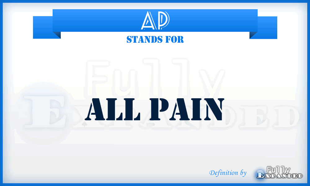 AP - All Pain