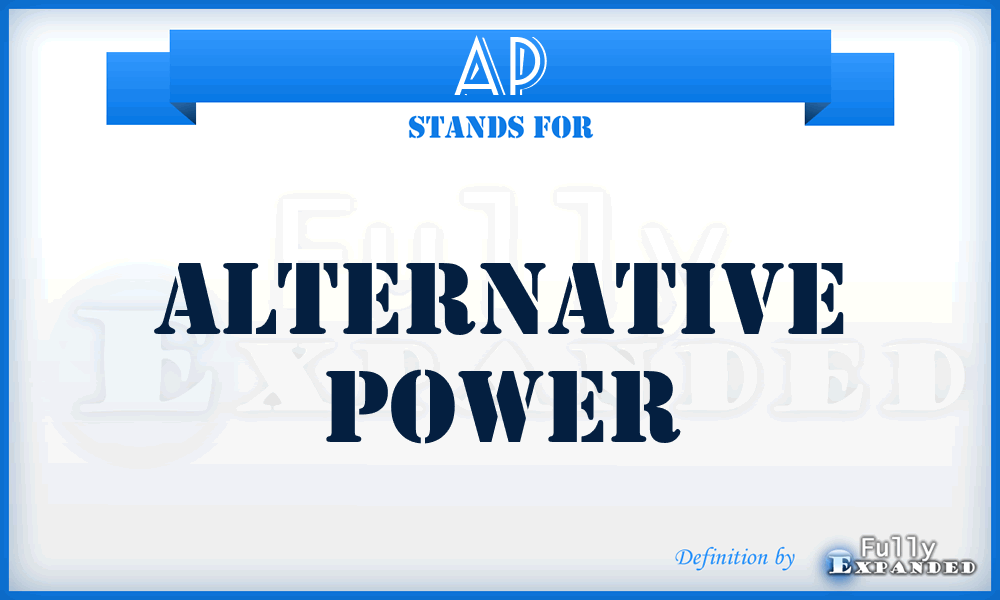 AP - Alternative Power