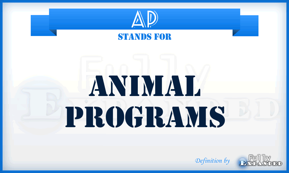 AP - Animal Programs