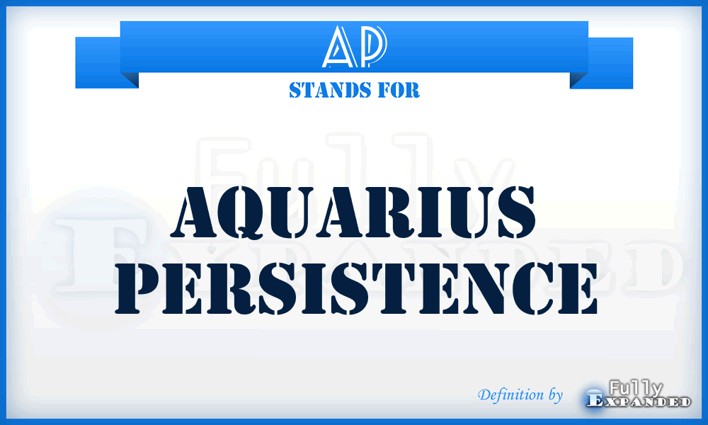 AP - Aquarius Persistence