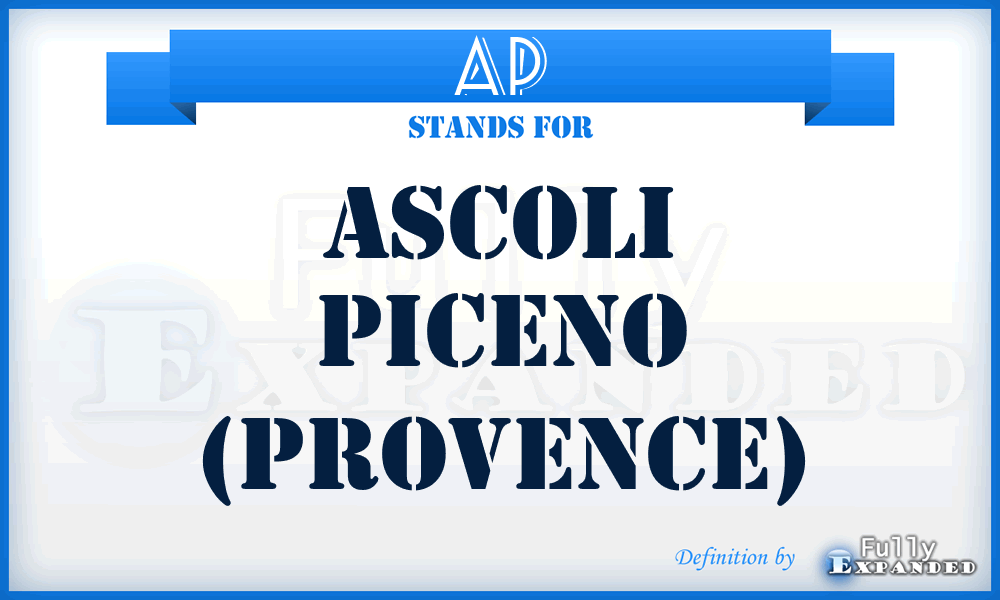 AP - Ascoli Piceno (Provence)