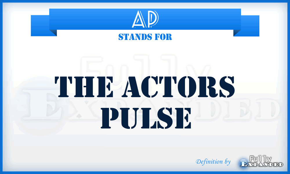 AP - The Actors Pulse