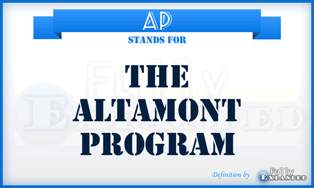 AP - The Altamont Program