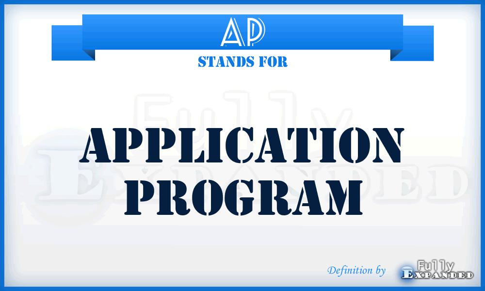 AP - application program